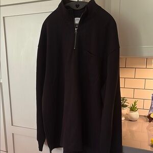 GAP Men's Black Zip-Up Sweater NWT